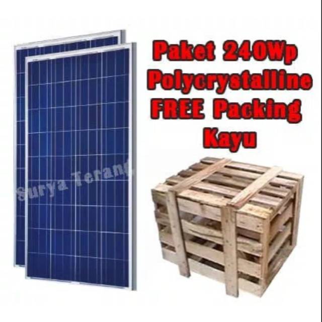 Jual PROMO!Paket Solar panel solar cell tenaga surya 240watt ...