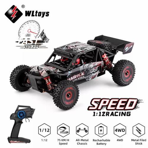 Jual WLToys 124016 Mobil RC Truggy Offroad Brushless 1/12 4WD 75KM/h