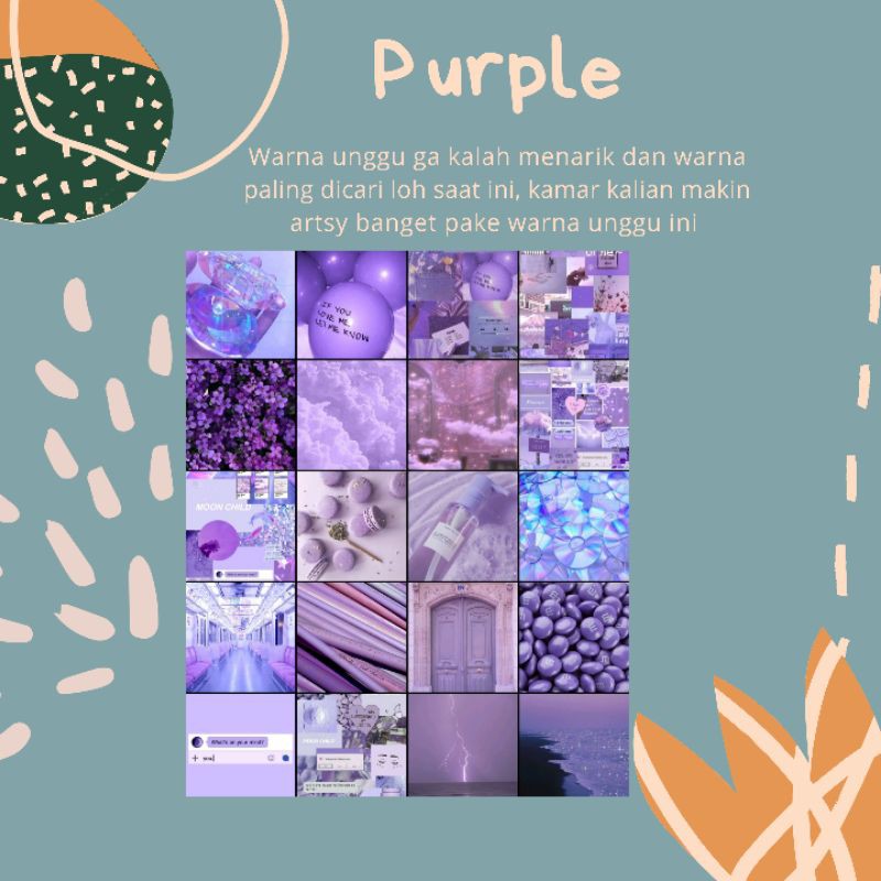 Jual POSTER TUMBLR DINDING TEMA PURPLE 1 PAKET (30 PCS) | Shopee Indonesia