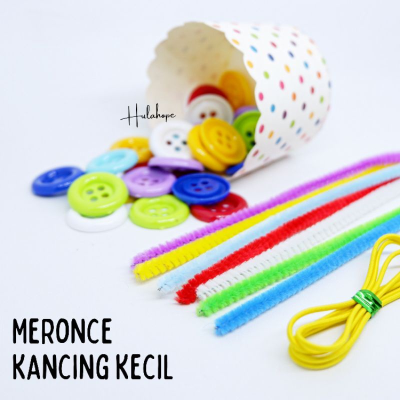 Jual Meronce Kancing Kecil (Kawat bulu & Tali Elastis) | Shopee Indonesia
