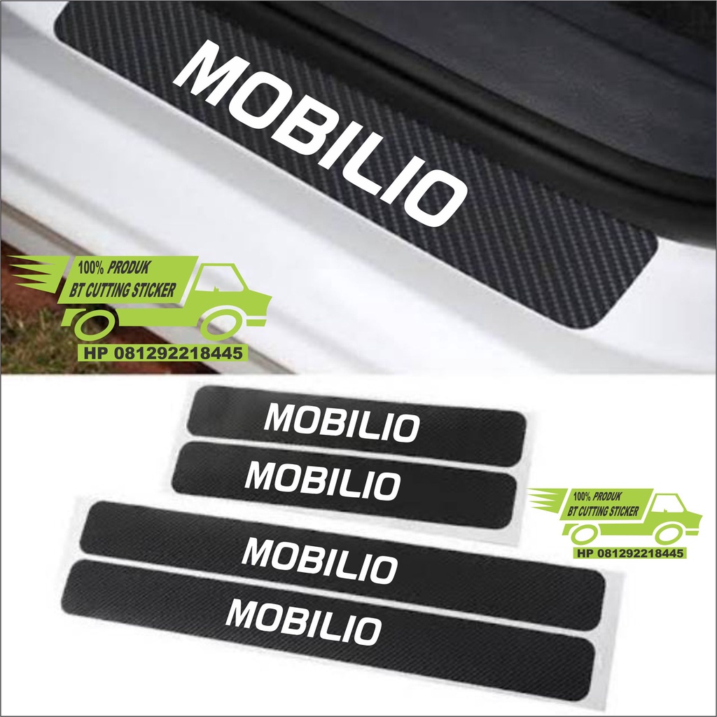 Jual 4 pecs sticker carbon 3D sticker mobil honda mobilio sticker ...