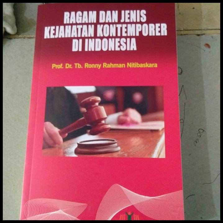 Jual Ragam Dan Jenis Kejahatan Kontemporer Di Indonesia Tb Rony Rahman