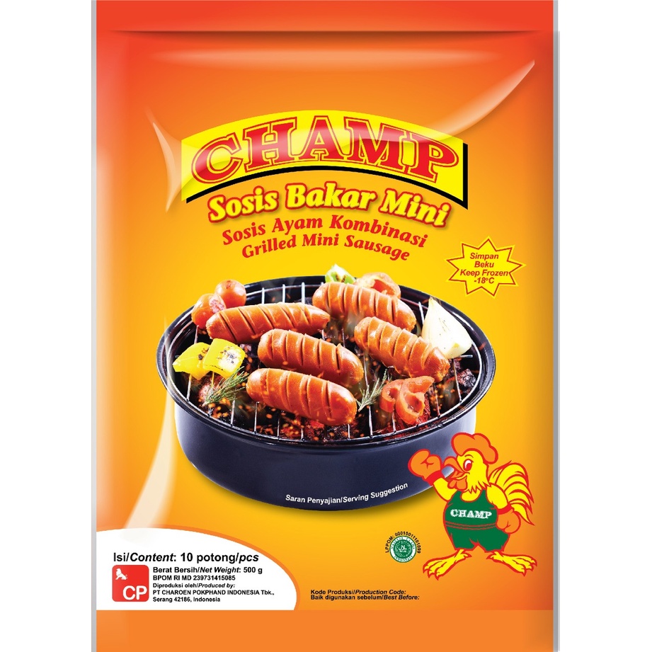 Jual CHAMP SOSIS/ SOSIS BAKAR AYAM KOMBINASI GRILLED MINI SAUSAGE ...