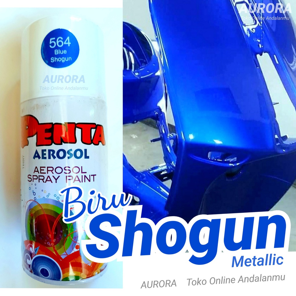 Jual Cat Pilox Biru Sogun Penta Super Gloss Aerosol Shogun Blue ...