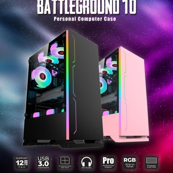 Jual Simbadda Battleground 10 Gaming Cpu Case - Tempered Glass Chassis ...