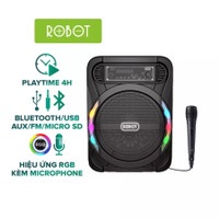 Jual Speaker RGB ROBOT RB450 Bluetooth Karaoke + Mic + Remote Control ...