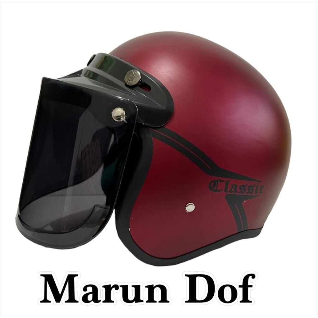 Jual Helm Bogo Dewasa Retro Kulit Sni Atau Bogo Press Shopee Indonesia