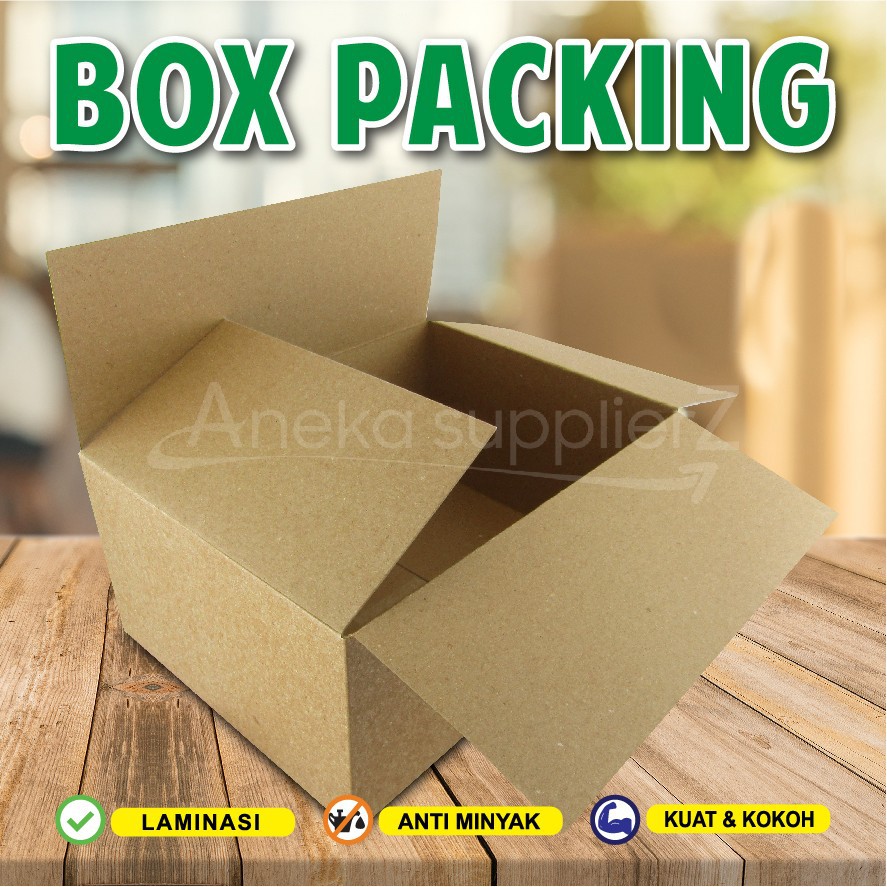 Jual Box Packing - Dus Paking - Kotak Packing - KRAFT COKLAT TEBAL (10 ...