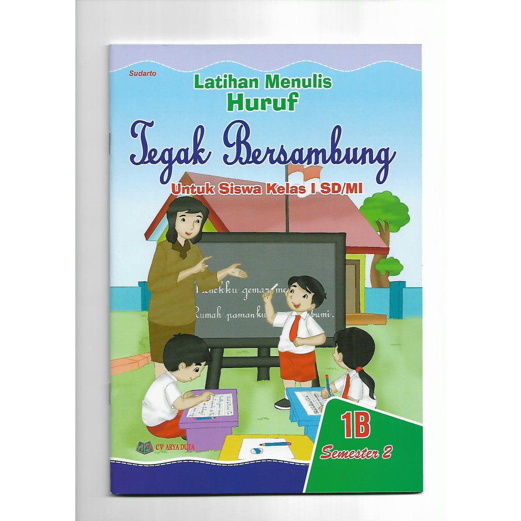 Jual Buku Latihan Menulis Huruf Tegak Bersambung Kelas 1B SD/MI ...