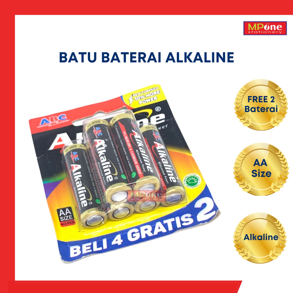 Jual (1 Sheet) Alkaline Batu Baterai Isi 6 Pcs / Batu Baterai / Batu ...