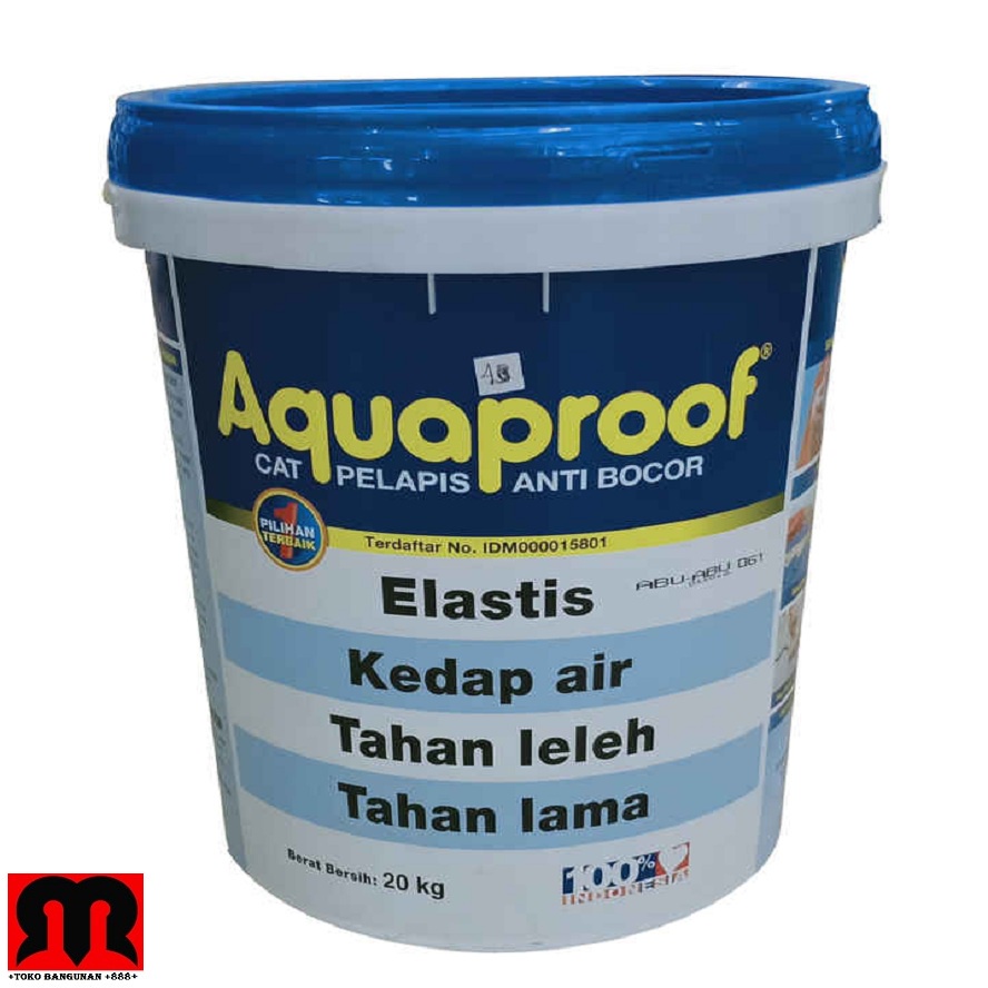 Jual Cat Pelapis Anti Bocor Aquaproof Ukuran Pail Berat Bersih 20kg Shopee Indonesia 2014