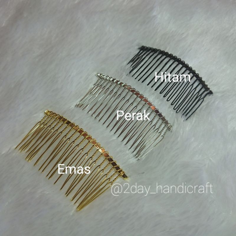 Jual Sirkam Rambut Polos Warna Emas & Perak | Shopee Indonesia