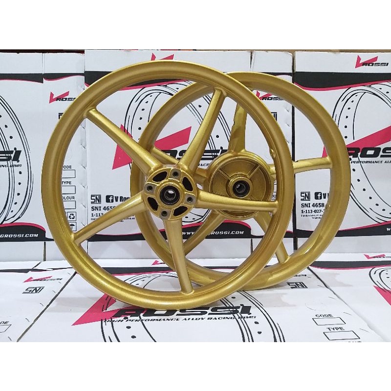 Jual Velg Racing V Rossi model RCB untuk MX Old Gold,White | Shopee ...