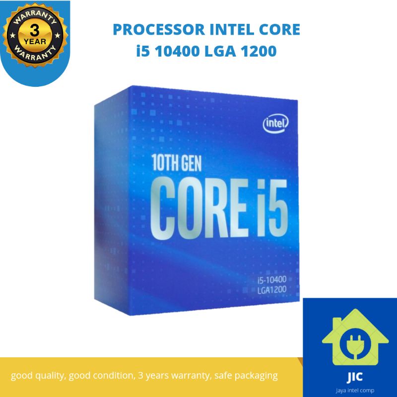 Jual PROCESSOR INTEL CORE I5 10400 BOX LGA 1200 | Shopee Indonesia