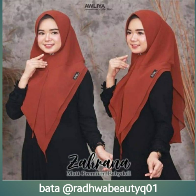 Khimar Zahrana By Aliyar Hijab Awliya Collection