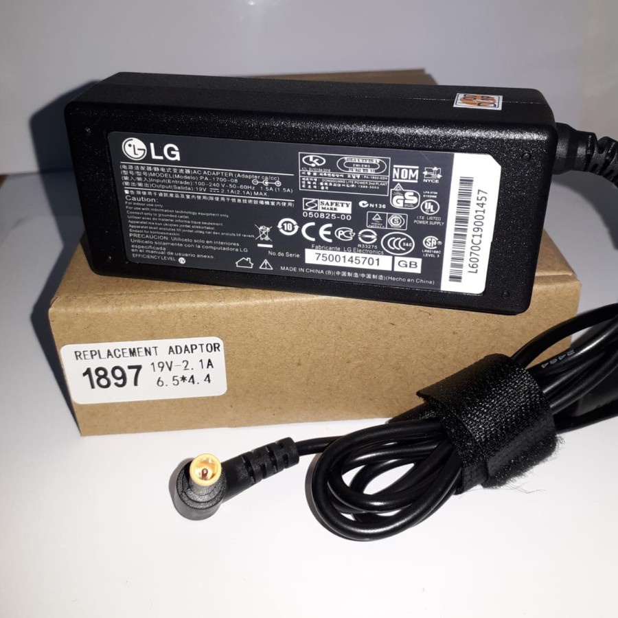 Jual adaptor monitor lg 19v 2 1a shopee indonesia