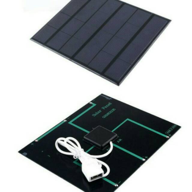 Jual Panel Surya / Solar Cell 3,5wp 6V + Colokan USB | Shopee Indonesia
