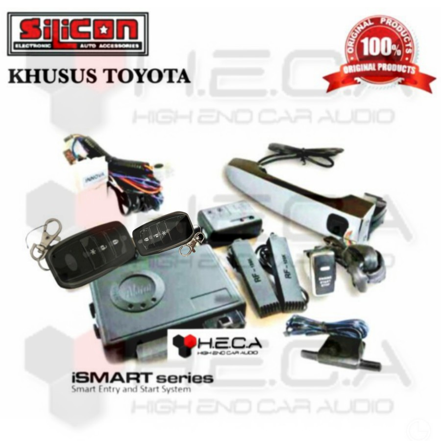 Jual iSmart Alarm Mobil SILICON Khusus INNOVA & RUSH Smart Keyless ...