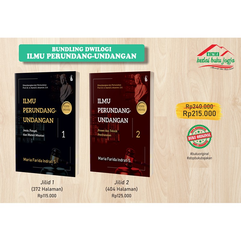 Jual Buku ILMU PERUNDANG-UNDANGAN (Edisi Revisi) - Jilid 1 & 2 - Maria ...