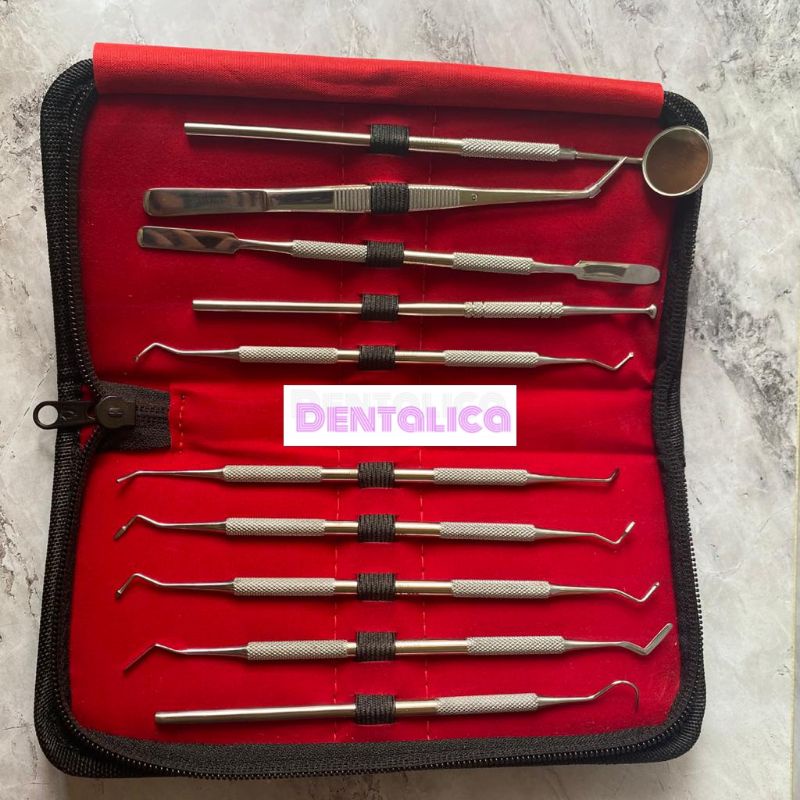 Jual Dental kit compact instrumen dasar/ basic instrument/ diagnostic ...