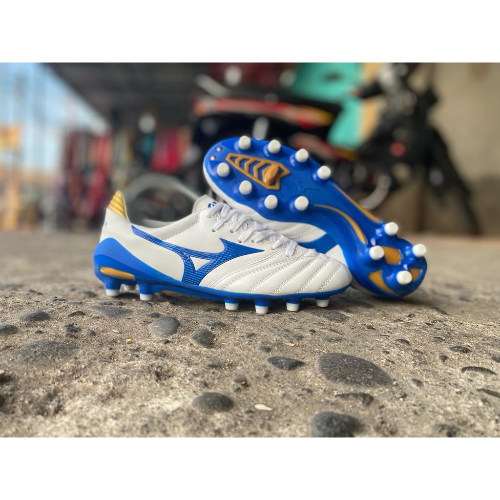 Soccer Mizuno Morelia Neo 2 FG White Blue Gold