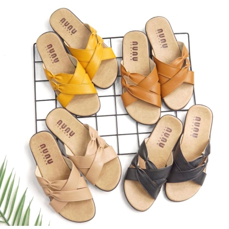 Jual Sandal Kulit Asli Proudly Made In Garut Flat Sandals Shopee