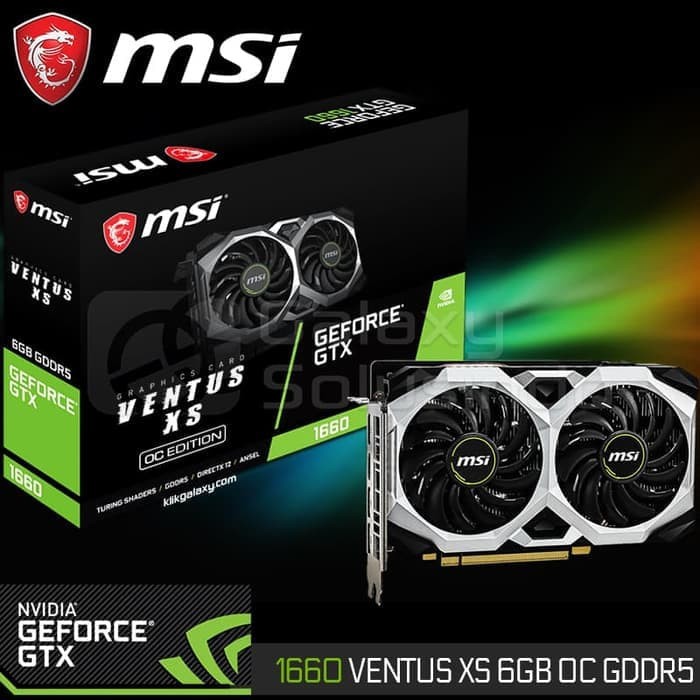 1660 Ventus Xs 6g Gtx 1660 Msi Ventus Oc MSI GeForce GTX 1660