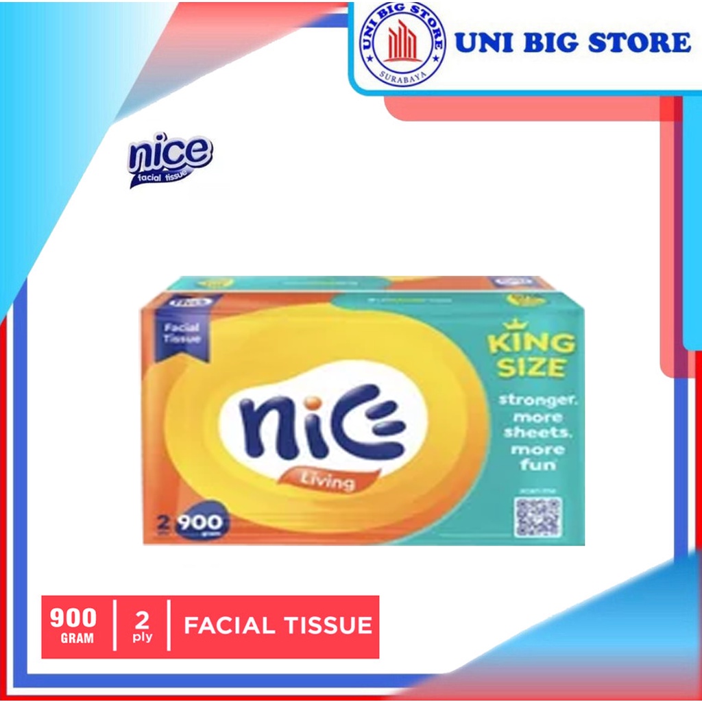 Jual NICE Facial Tissue 900 gram 2 Ply Tisu wajah Kiloan Refill
