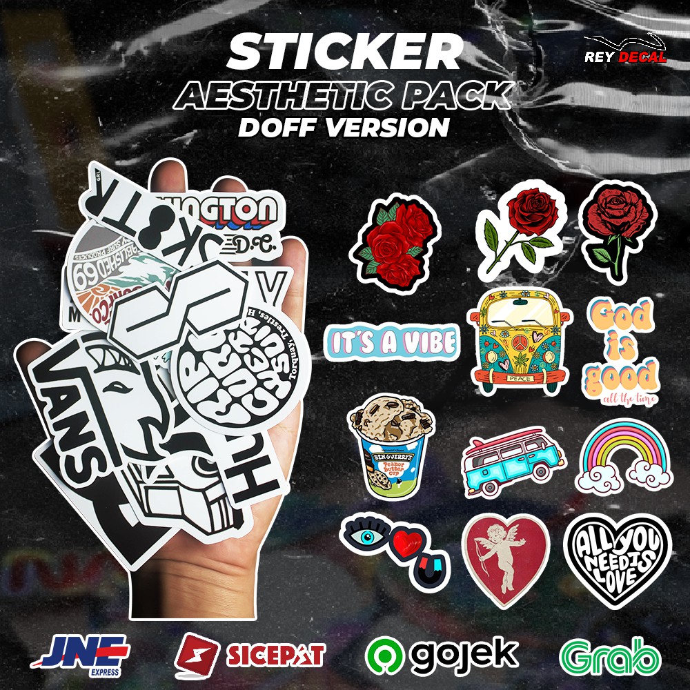Jual CUTTING STICKER PACK DOFF VYNIL AESTETIK THEME AESTHETIC MOTOR ...