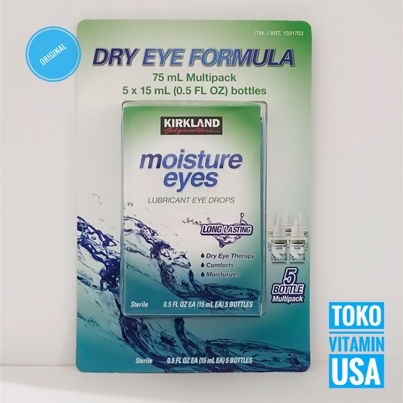 Jual Kirkland Signature Moisture Eyes Lubricant Eye Drops 75 ml ( 5
