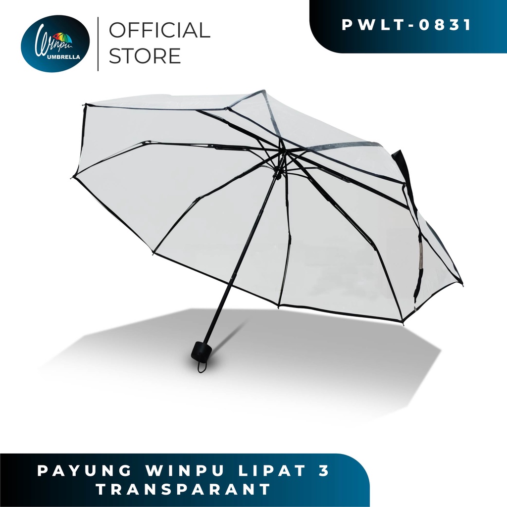 Jual WINPU Payung Lipat Mini Korea Transparan Lucu Rangka Premium ...