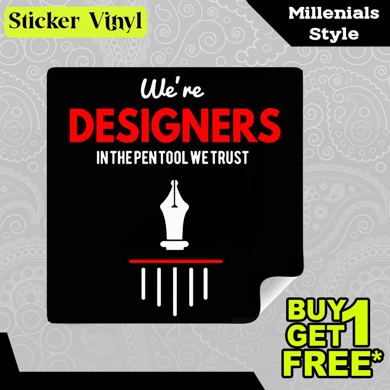 Jual Stiker Sticker Designer - Pen Tool 2 Gambar Unik Desain Keren dan ...