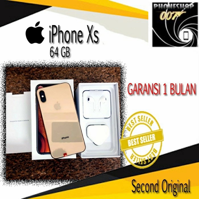 Jual Iphone Xs 64gb Second Mulus Ex Internasional Fullset | Shopee ...