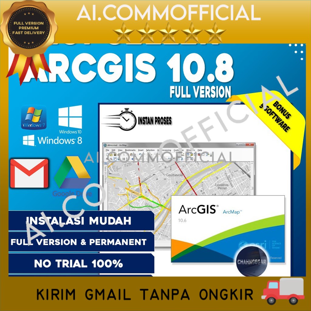 Jual Full Premium PROMO Aplikasi ArcGIS Desktop 10.8 Full Version ...