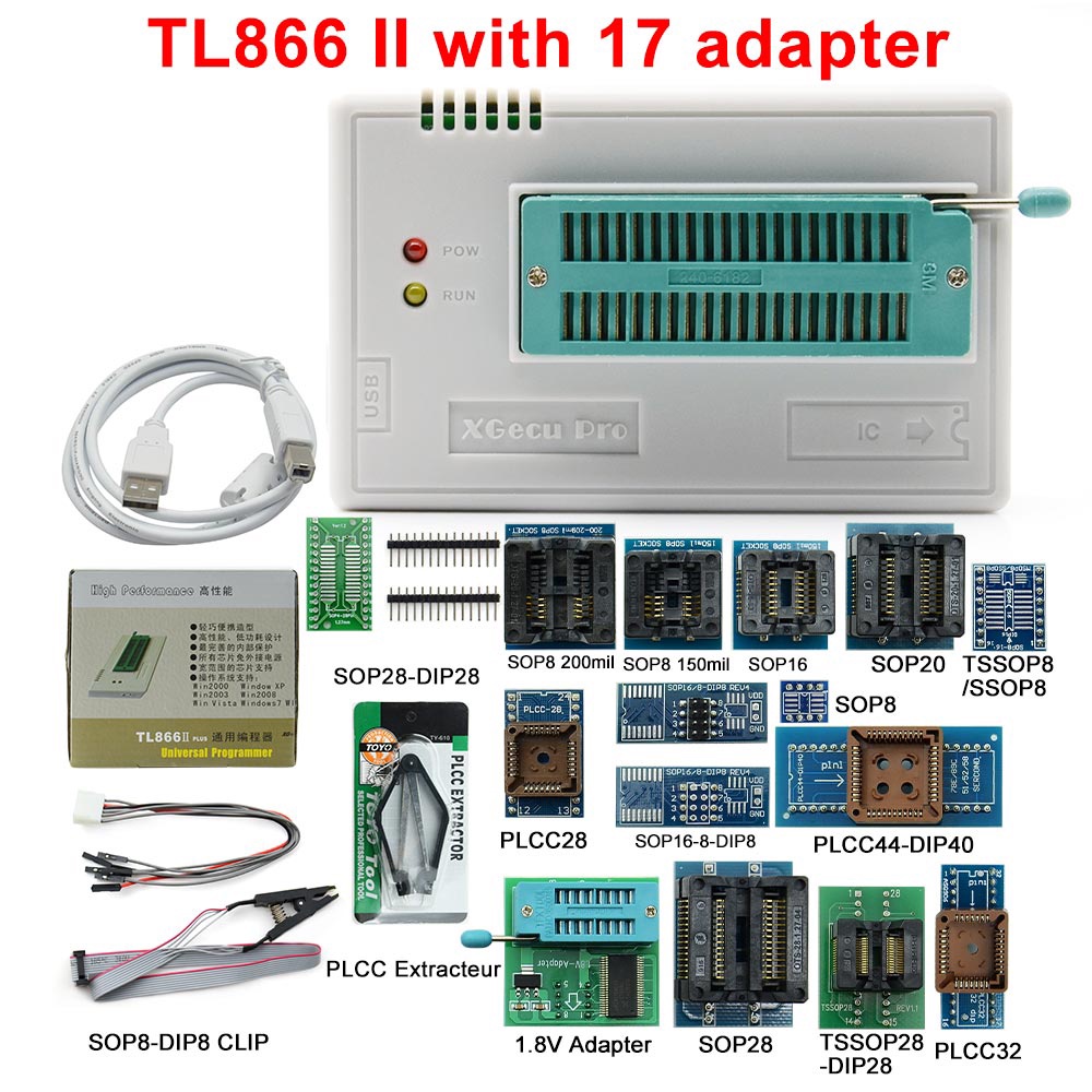 Jual Newest V11.2 TL866II Plus Universal minipro programmer TL866 nand ...