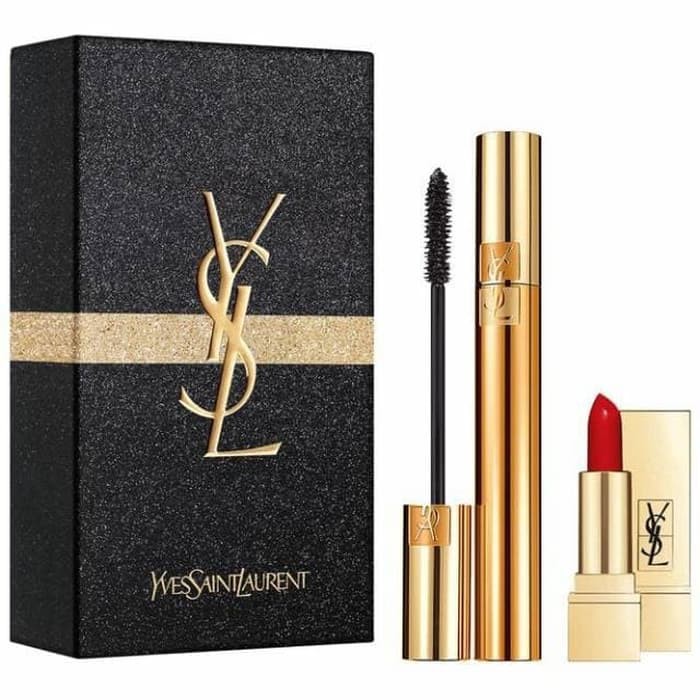 Jual YSL SPECIAL KIT ( LIPSTICK +MASCARA+EYELINER ) Shopee Indonesia
