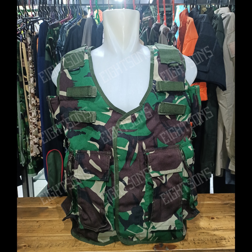 Jual Rompi Loreng Jatah TNI Multifungsi Rompi Serbu Airsofgunt Rompi ...