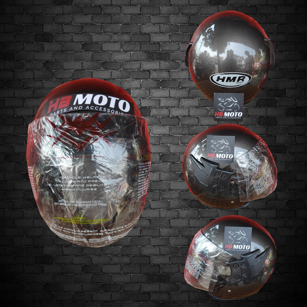 Jual Helm HMR Polos HMR1DG / Helm SNI / Helm Half Face / Helm Dewasa ...