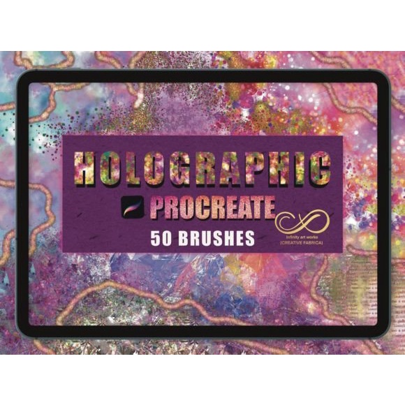 Jual Procreate Brush - Holographic Abstract Pain for Procreate | Shopee ...