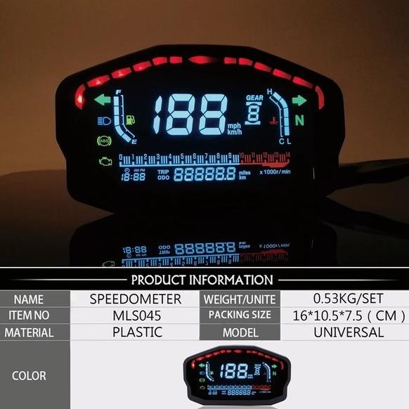Jual SPEEDOMETER DIGITAL KOSO SPEDOMETER R15 CBR NINJA 250 R15 MT25