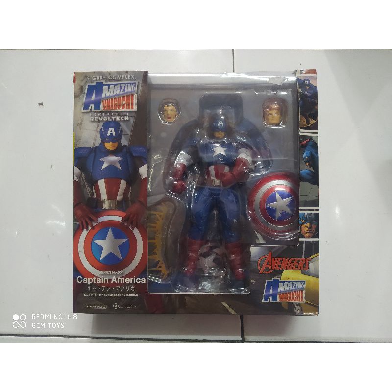 Jual Revoltech Amazing Yamaguchi Avengers Captain America Marvel Figure ...