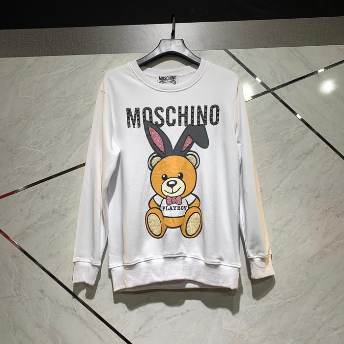 Jual Sweater moschino playboy toy bear white Shopee Indonesia