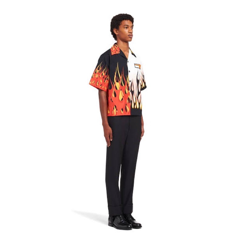 PRADA 2017FW Village Shirt 42 16 1/2（Prada AW16 Christophe Chemin 
