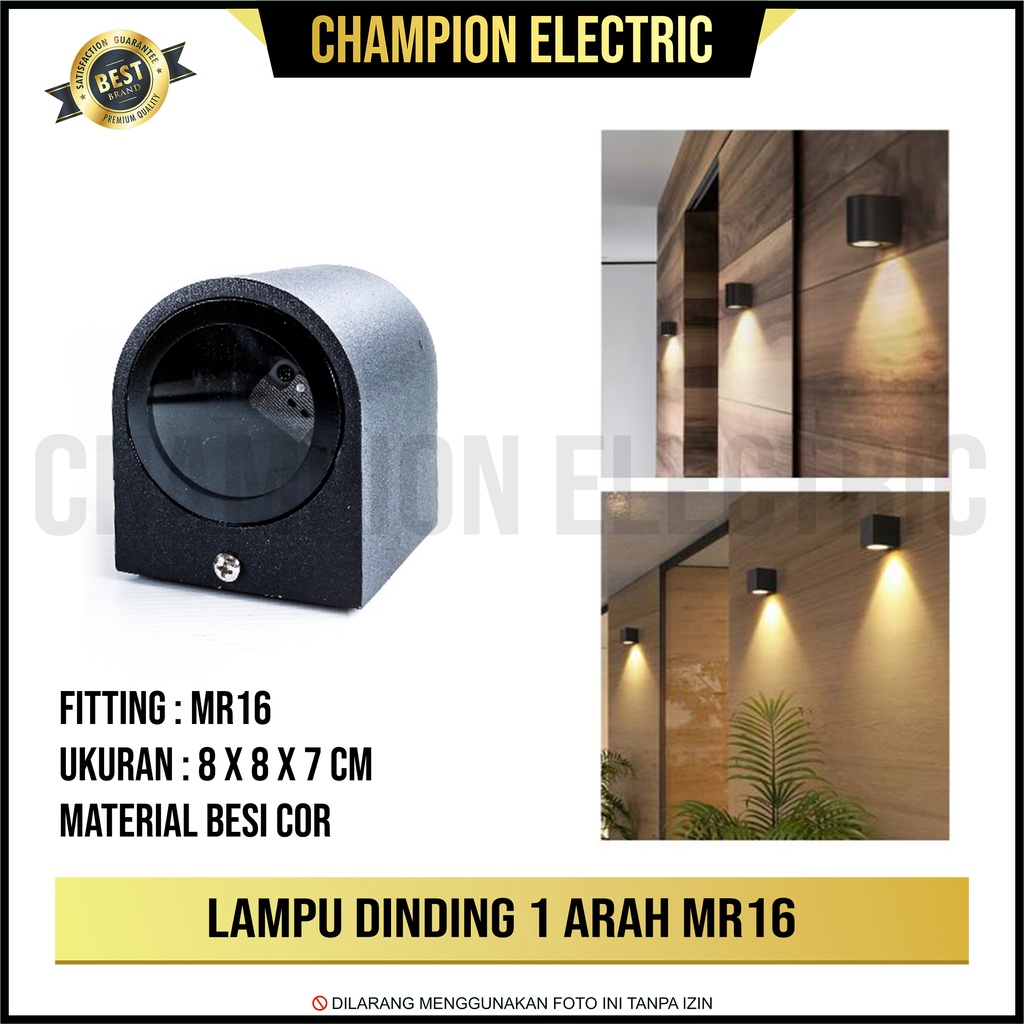 Jual Lampu Dinding Taman Outdoor Minimalis Fitting Fiting Mr16 Tempel