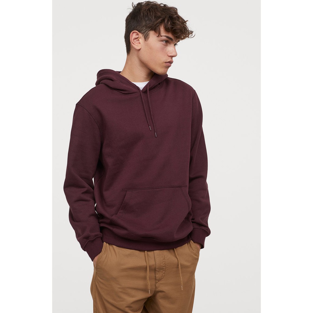 H&m burgundy clearance hoodie