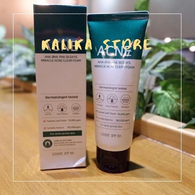 Jual Somebymi Aha Bha Pha 30days Miracle Acne Clear Foam Shopee Indonesia