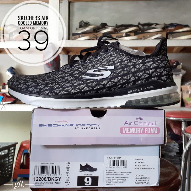 Jual Sepatu Skechers Air Cooled Memory Foam Original Shopee