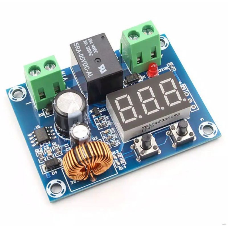 ICSTATION Low Voltage Disconnect Module 6V-60V 30A - Battery Protection With LCD Display
