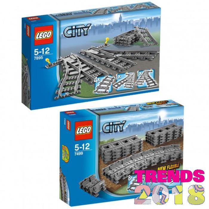Jual Hotlisssz LEGO 7499 7895 Flexible Straight plus Switching Tracks ...