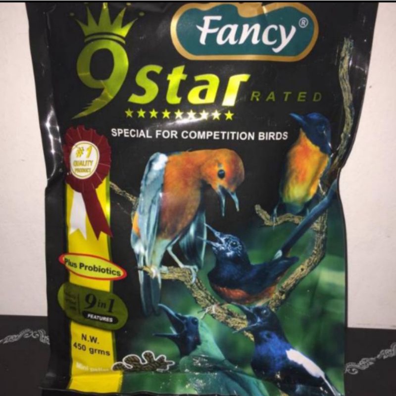 Jual fancy 9 star plus probiotik seaweed voer hijau pur ijo rumput laut ...